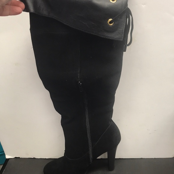 GENUINE SUEDE OVER N OVER, OVER-THE-KNEE BOOTS - Picture 4 of 4
